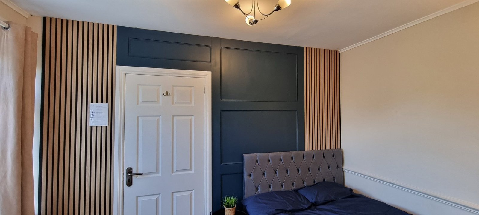 Wide view of a premium furnished Beeston bedroom